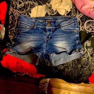 Wallflower jean shorts.